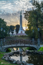 Statue in Riga Latvia