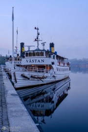 Foggy Stockholm Harbor