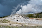 Storm Clouds Over Geyser